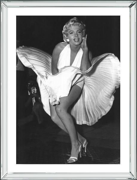 Brookpace Fine Art - Marilyn Monroe, Seven Year Itch-Wandbild-Brookpace Lascelles-Manhattan / Spiegelrahmen-TOJU Interior