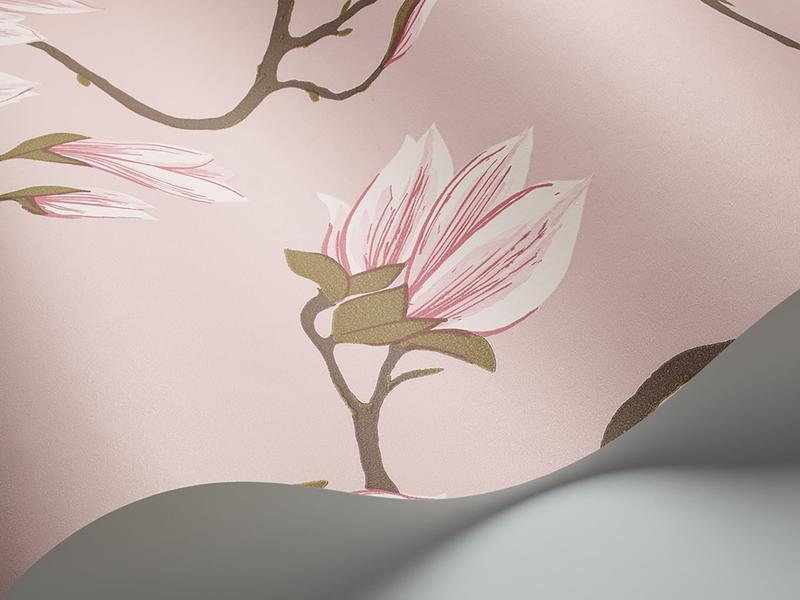 Cole and Son - Tapete Magnolia Wallpaper-Tapeten-Cole & Son-Rosa/Zartrosa-TOJU Interior