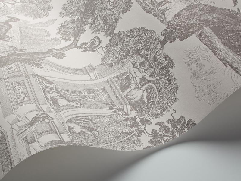 Cole and Son - Tapete Versailles Wallpaper-Tapeten-Cole & Son-Soot on Snow S99/15061-TOJU Interior