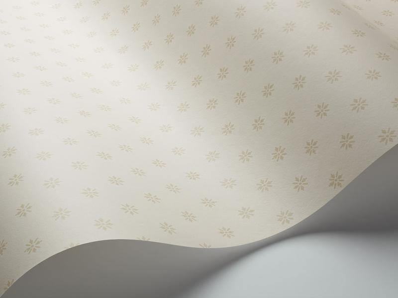 Cole and Son - Tapete Victorian Star Wallpaper-Tapeten-Cole & Son-White S100/7035-TOJU Interior