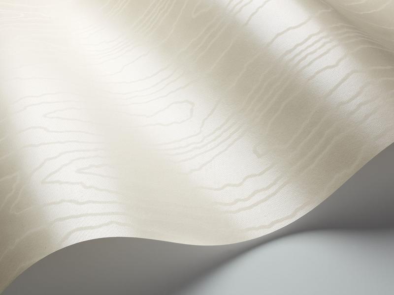 Cole and Son - Tapete Watered Silk Wallpaper-Tapeten-Cole & Son-Mica Parchment S106/1009-TOJU Interior