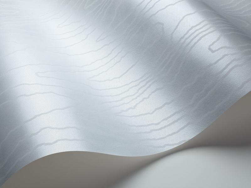 Cole and Son - Tapete Watered Silk Wallpaper-Tapeten-Cole & Son-Mica Powder Blue S106/1012-TOJU Interior