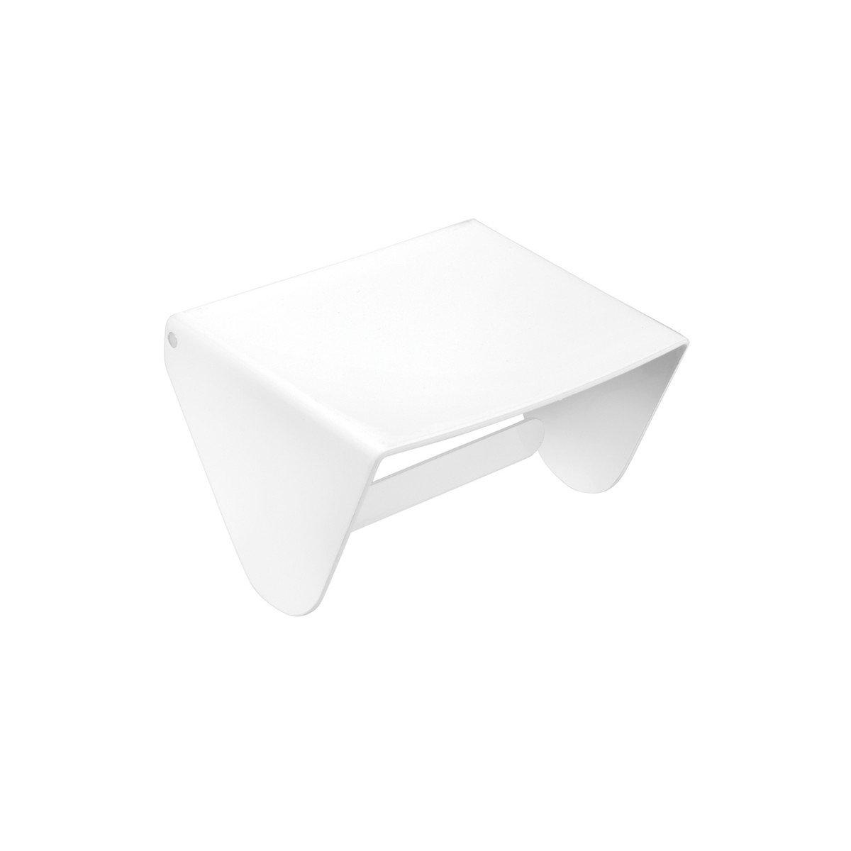 Cosmic- Papierrollenhalter Black & White mit Deckel-Toilettenpapierhalter-Cosmic-Weiß glänzend-TOJU Interior
