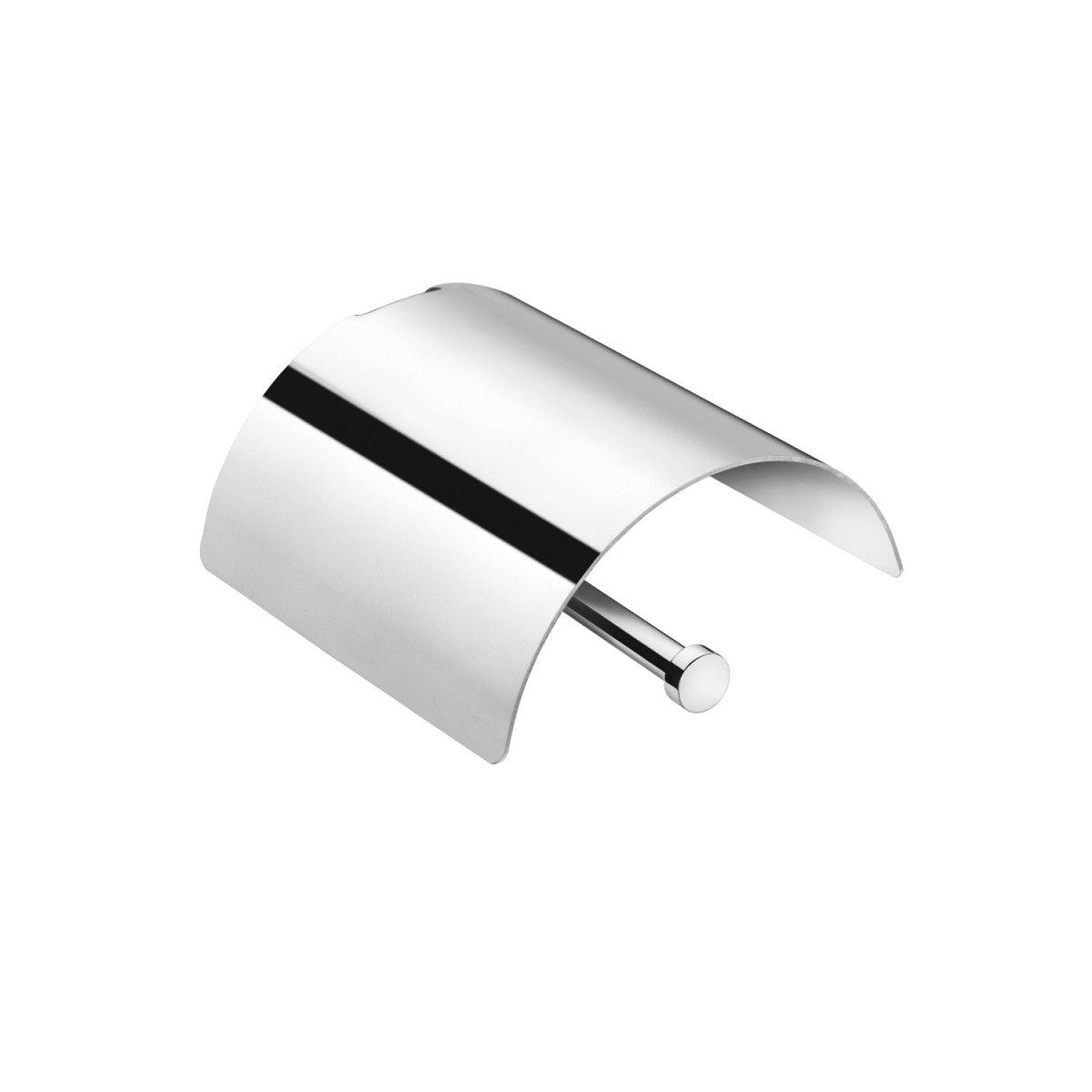 Cosmic- Papierrollenhalter Logic mit Deckel-Toilettenpapierhalter-Cosmic-Edelstahl glänzend-TOJU Interior