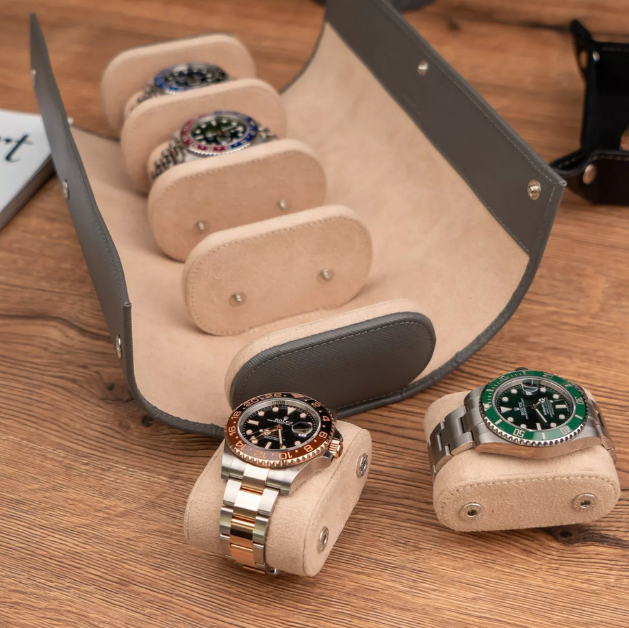 IFL Watches - Watch Roll - grey Saffiano für 4 Uhren-IFL Watches-TOJU Interior