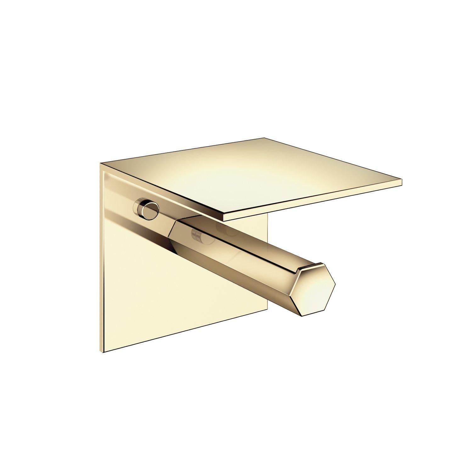 Pomd'or - Papierrollenhalter Mirage mit Ablage-Toilettenpapierhalter-Pomd'or-Gold-TOJU Interior