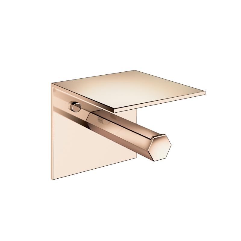 Pomd'or - Papierrollenhalter Mirage mit Ablage-Toilettenpapierhalter-Pomd'or-Rose Gold-TOJU Interior