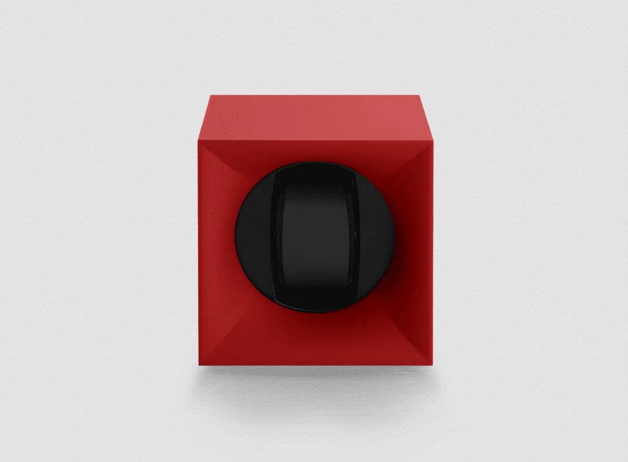 Swiss Kubik - Uhrenbeweger - Startbox Red-Swiss Kubik-TOJU Interior